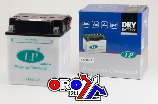 Battery LB30CL-B 12V 30Ah Dry, Landport Mb YB30CL-B, Md LB30CL-B, With Acid Pack