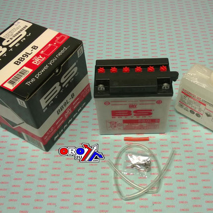 Battery YB9L-B 12V 9Ah Gs, Bs With Acid Pack BB9L-B, 310599, BS-BB9L-B