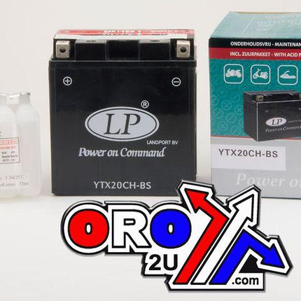BATTERY LTX20CH-BS 12V 18Ah., LANDPORT Maintenance Free, MB YTX20CH-BS AGM, MA LTX20CH-BS