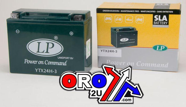 Battery LTX24H-3 12V Sealed, Landport Harley-davidson, Mb YTX24H-3