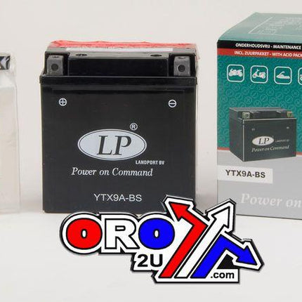 BATTERY LTX9A-BS 12V 9Ah. MF, LANDPORTMaintenance Free, AGM, MA LTX9A-BS