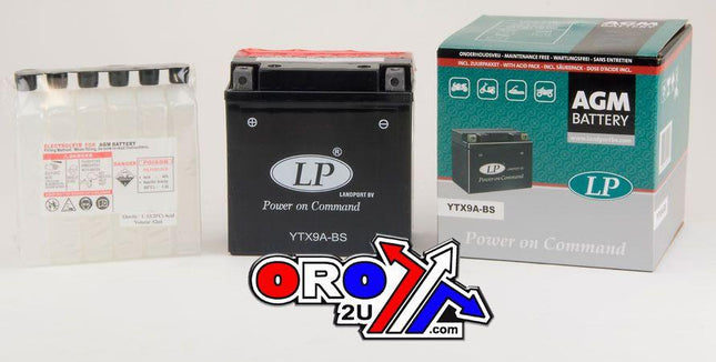 BATTERY LTX9A-BS 12V 9Ah. MF, LANDPORTMaintenance Free, AGM, MA LTX9A-BS