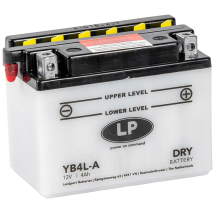 Battery LB4L-A 12V 4Ah. Dry, Landport Mb YB4L-A, Md LB4L-A
