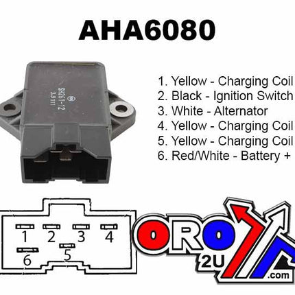Regulator 31600-MS2-601 ST1100, Honda CB750/1000, CBR1000, K&L 20-5375 Road AHA6080
