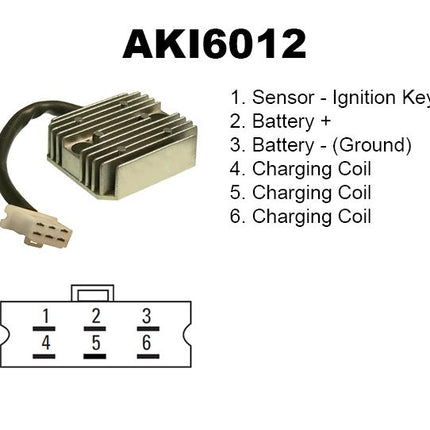 Regulator 21066-1018 ZX750, Kawasaki KZ1000/1100 ZX1000, AKI6012 Road