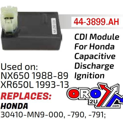 CDI Box Honda NX650, XR650L, 30410-MN9-000, IHA6047, 1640, 30410-MN9-790, 30410-MN9-791