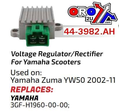 REGULATOR Yamaha Zuma YW50, AYA6050, 3GF-H1960-00-00, ROAD, SCOOTERS 230-58201