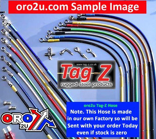 Hose Front Brake Silver / Blk, Yamaha YZ80 1996 MX