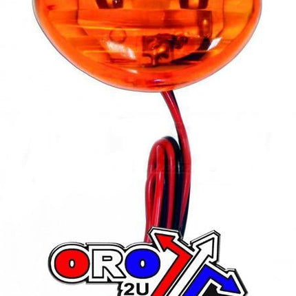 SINGLE INDICATOR LED E8 OVAL EACH, ROAD, SIFAM, SINGLE, Mini blinker LED C.E Oval Orange 35 x 30mm - sold individually