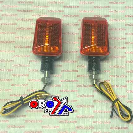 Indicators Orange Lens Pair, Rectangular Carbon Look Case, 121406164