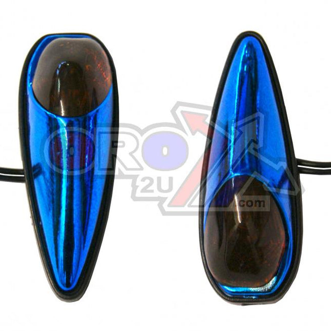 Indicators Smoke Lens Pair, Jaguar Blue Look Case, 121408500