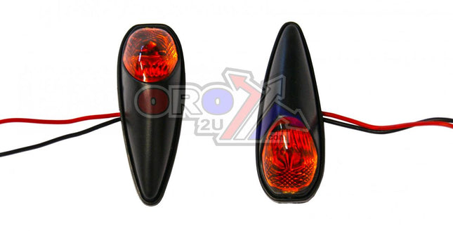 Indicators Orange Lens Pair, Jaguar Black Look Case, 121406777