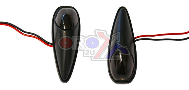 Indicators Smoke Lens Pair, Jaguar Black Look Case, 121406776