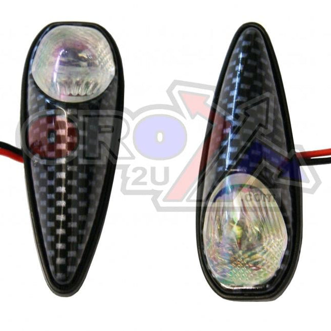 Indicators White Lens Pair, Jaguar Carbon Look Case, 121407923