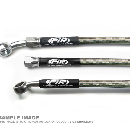 Hose Front Brake Silver / Blk Honda XR650 1999 - 2000 Venhill H02-1-049/P