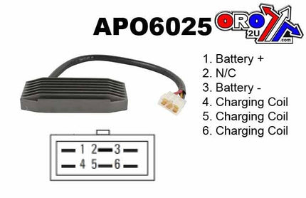 Regulator 32800-12E00, ASU6025 Suzuki 32800-12E01, 32800-12E00