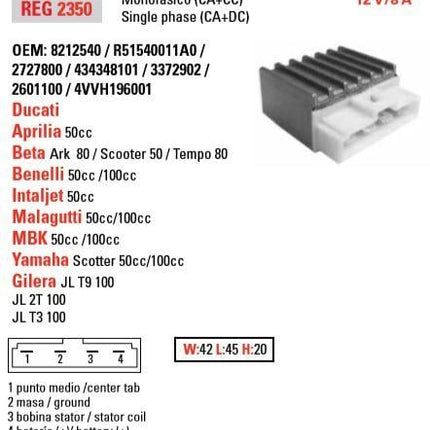 Regulator Ducati, Others, Arrowhead ADC6002, 50311034000