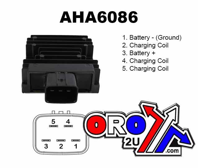 Regulator Honda TRX700XX ATV, AHA6086, 31600-HP6-A01