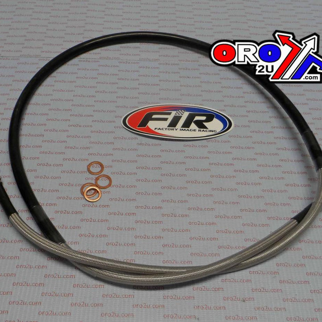 Hose Front Brake Silver / Blk Suzuki RM85 2002-2004 S01-1-033/P