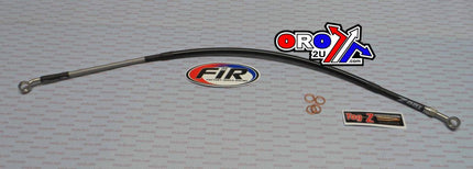 Hose Rear Brake Silver / Blk Suzuki RM125 RM250 96-03 S01-2-026/P