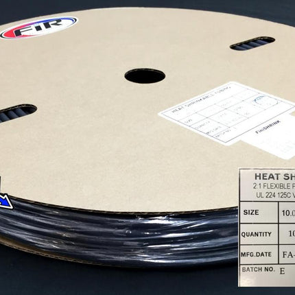 Heat Shrink Tubing 10mm x100MT, Black / ID : 10mm, Shrink Ratio 2:1, UP-12680
