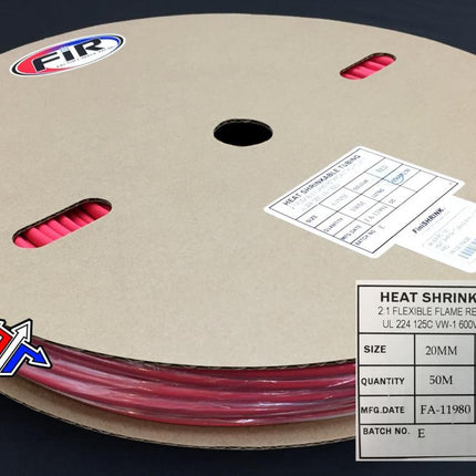 Heat Shrink Tubing 20mm x 50MT, Red