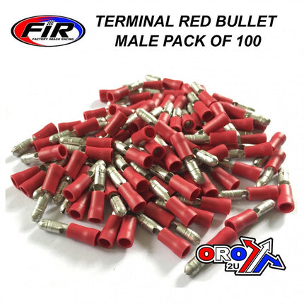 Terminal Red Male Bullet M4 WT63 Pack Of 100