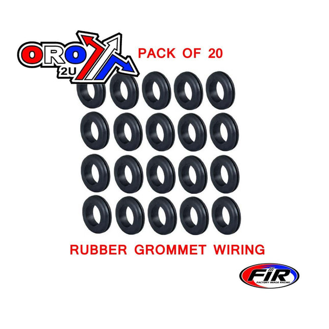 16mm Rubber Grommet Wiring, Pack Of 20