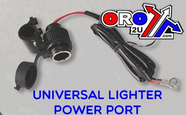 Power Port Bar Mount 12V Cigarette Lighter Socket USB 5V Switch Waterproof