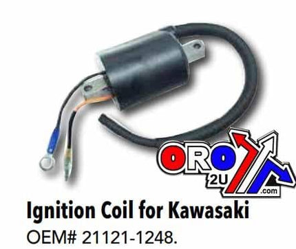 Coil Ignition Kaw 21121-1248, 20-6921 Kawasaki KX250 95-98