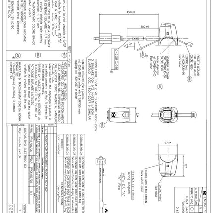 Light Switch Universal, Domino 0250AB.9B.04-01, FM0250AB.9B.04-01