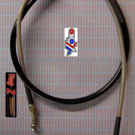 Hose Front Brake Silver / Blk, KTM Husq & Husa 125>540cc FIR, Kit Done, K01-1-027/P