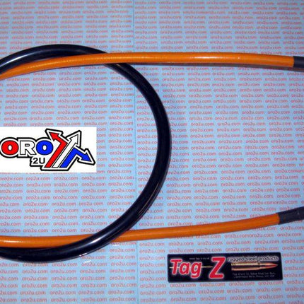 Hose Front Brake Orange / Blk KTM Husq & Husa 125>540cc K01-1-027/P