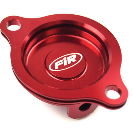 Oil Filter Cover Red Alloy CRF, CRF250R 2010-2017, OFC-101