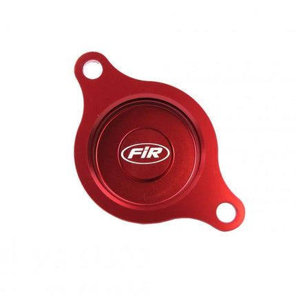 Oil Filter Cover Red Alloy CRF, Honda CRF450R 2009-2016 OFC-102