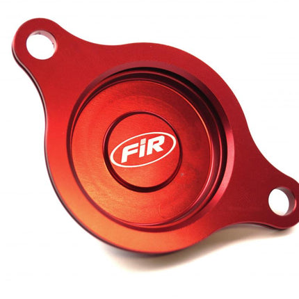 Oil Filter Cover Red Alloy CRF, Honda CRF450R 2009-2016 OFC-102
