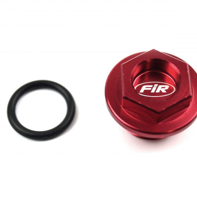 Oil Filler Plug Alloy M20x2.5, Honda Yamaha Kawasak Suzuki OFP-01 Red