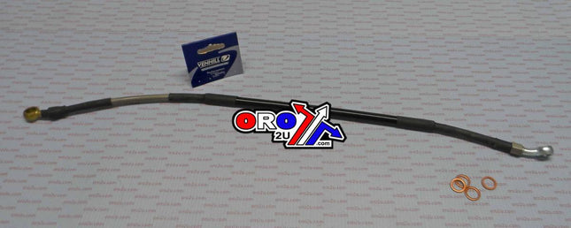 Hose Rear Brake Silver / Blk Kawasaki KX65 2004 A5 RM85 K02-2-020/P