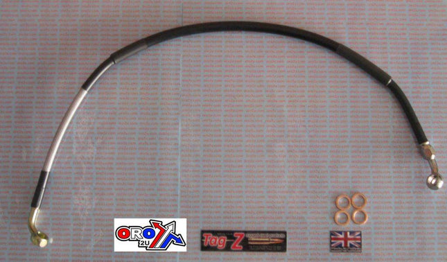 Hose Rear Brake Silver / Blk KXF250/450 05-10 RM-Z250 06 K02-2-024/P
