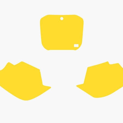 Tm 125/250 1999-2003 Pre Cut, Blackbird 3805/40 Yellow, Number Board Backgrounds