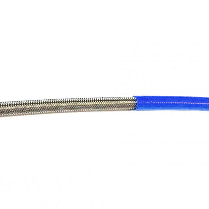 Light Blue Hose 1 Meter 600-03, Stainless Steel Braided Hose, 600-03EB / PTFE / Pvc Covered, Buildaline