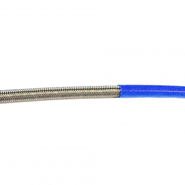 Light Blue Hose 1 Meter 600-03, Stainless Steel Braided Hose, 600-03EB / PTFE / Pvc Covered, Buildaline