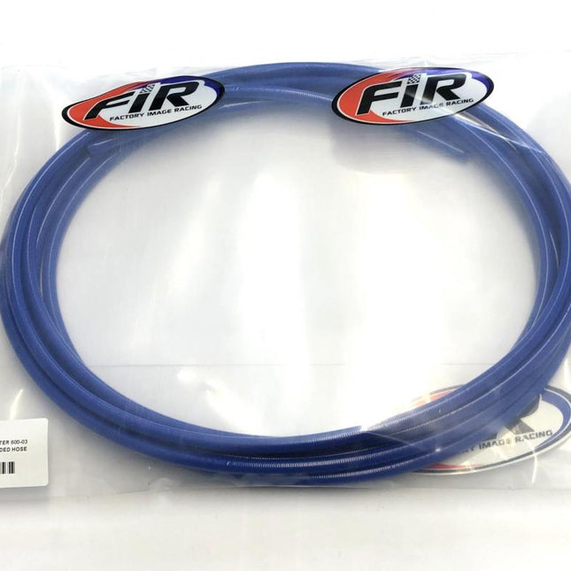 Light Blue Hose 5 Meter 600-03, Stainless Steel Braided Hose, 600-03EB / PTFE / Pvc Covered, Buildaline