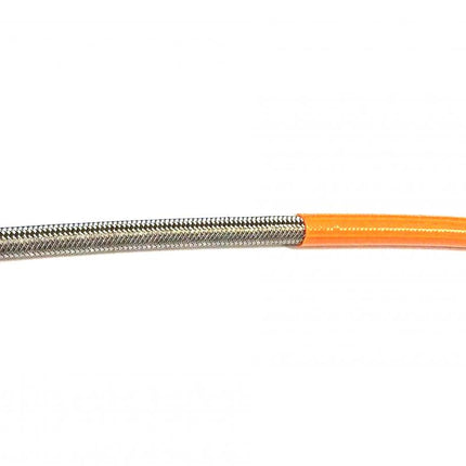 KTM Orange Hose 1 Meter 600-03, Stainless Steel Braided Hose, 600-03OR / PTFE / Pvc Covered, Buildaline