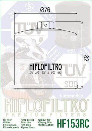 Oil Filter Hiflo HF153RC Race, DUCATI090549960