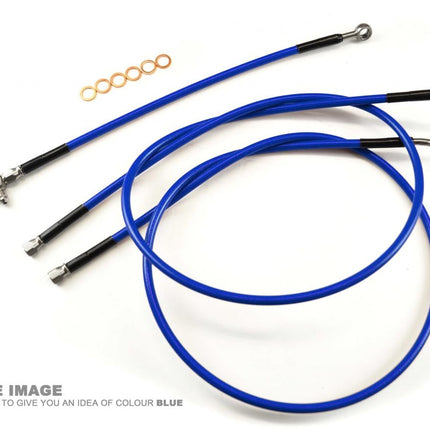 Hose Rear Brake Blue / Blk KFX400 03-07L-Z400 LT-R450