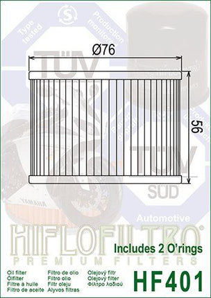 Oil Filter Hiflo HF401