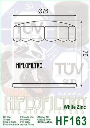 Oil Filter Hiflo HF163 BMW