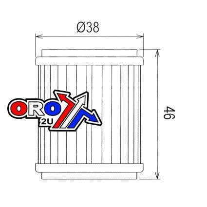 Oil Filter Flo Reusable PC141, Pc Racing Usa Stainless Steel