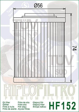Oil Filter Hiflo HF152